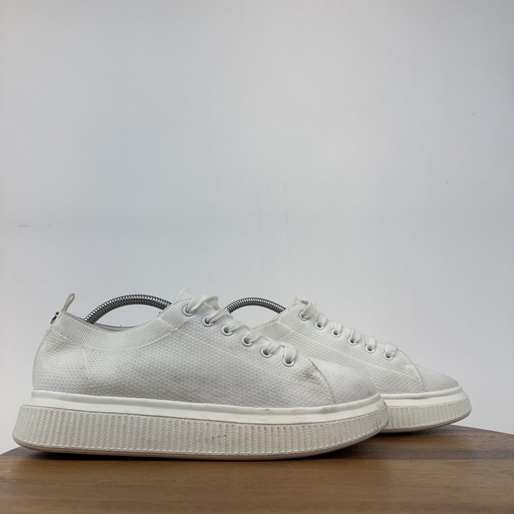 Womens BP Sonny White Fabric Platform Comfort Casual Sneakers‎ Shoes Size 11 M